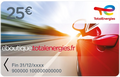Carte cadeau de TotalEnergies 25€