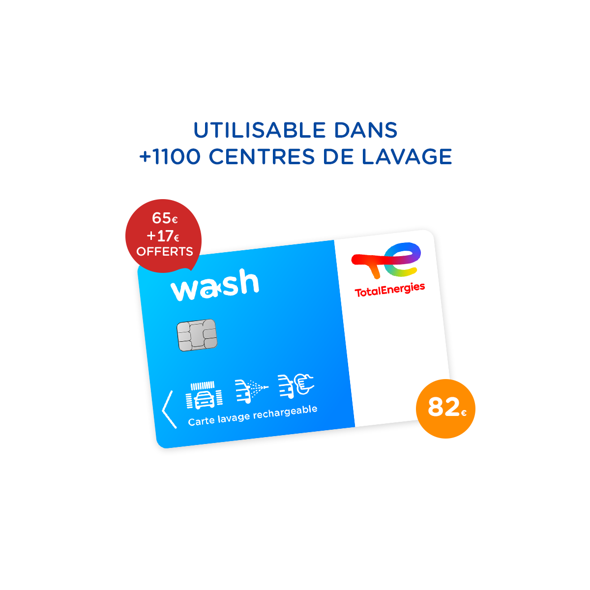 Carte de lavage Wash 65€
